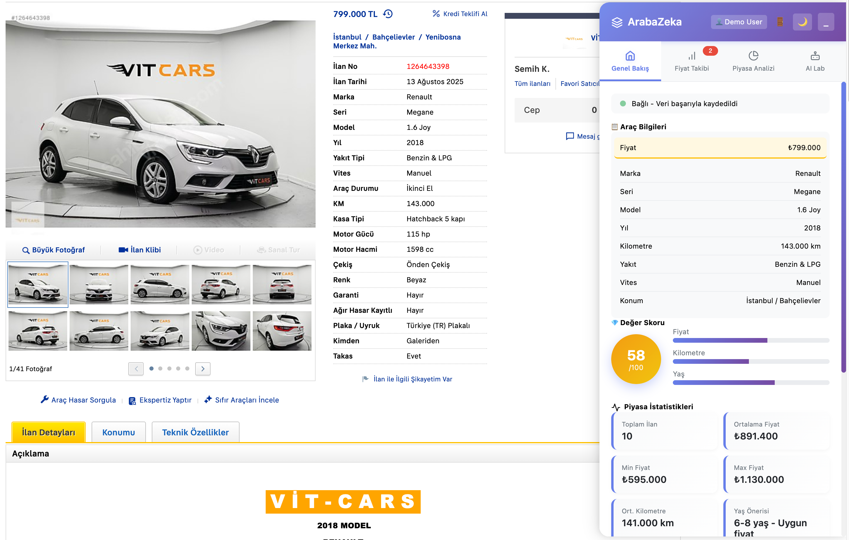 ArabaZeka Dashboard